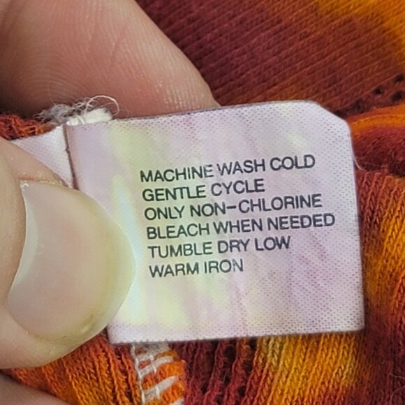 Gap Womens Y2K Babydoll Tie Dye Cami Size L Bow Preppy Contrast Stitching 90S - Picture 6 of 12